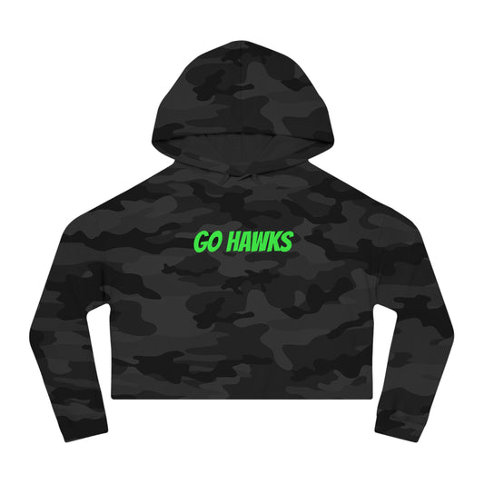 GO HAWKS Women's Cropped Sweatshirt