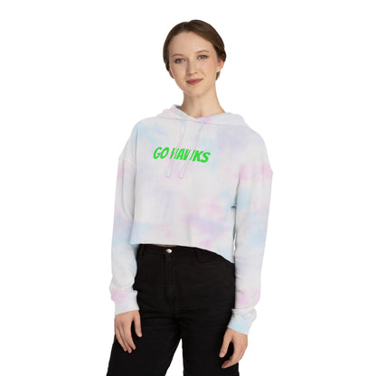 GO HAWKS Women's Cropped Sweatshirt